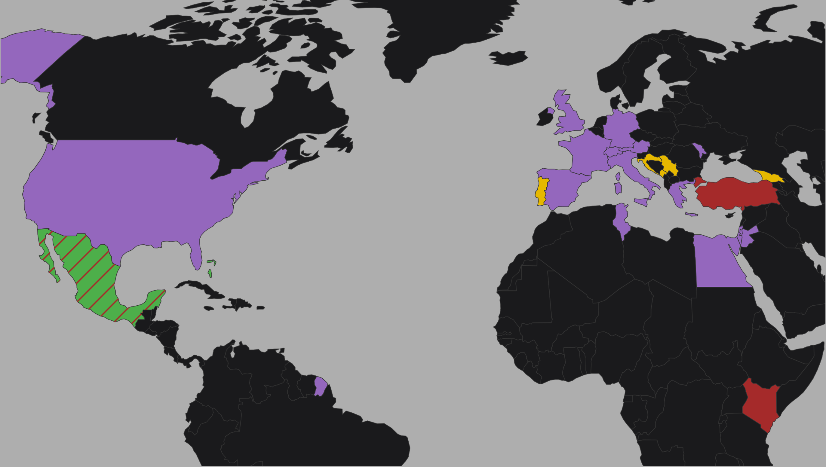 Sample travel map preview
